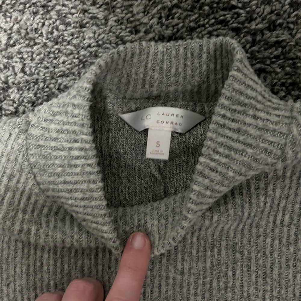 Grey sweater dress